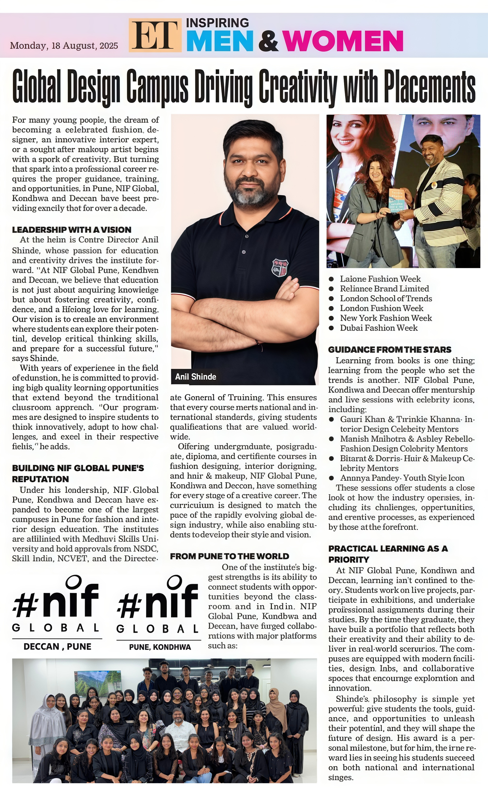 Mr. Anil Shinde ET Inspiring Men and Women